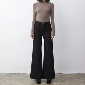 PRIMECORE high rise wide leg flare denim jeans 26